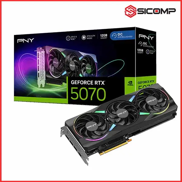 CARD MÀN HÌNH PNY GEFORCE RTX 5070 ARGB EPIC-X RGB OC TRIPLE FAN