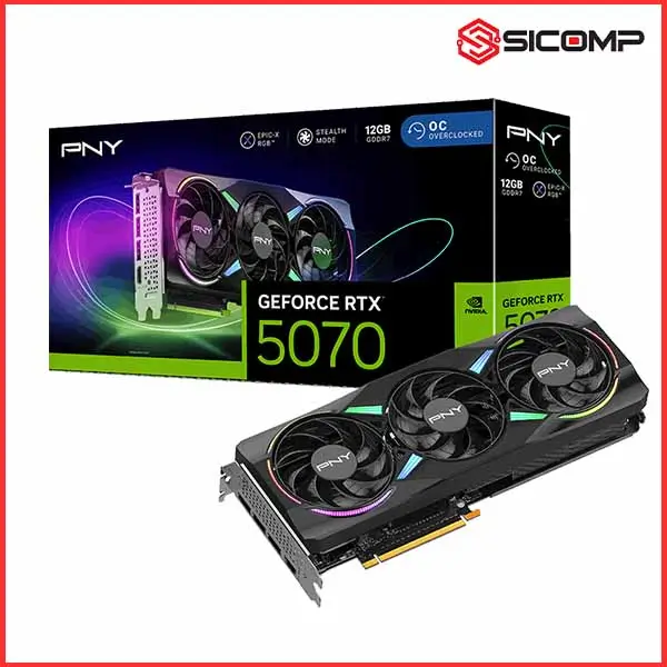 CARD MÀN HÌNH PNY GEFORCE RTX 5070Ti ARGB EPIC-X RGB OC TRIPLE FAN