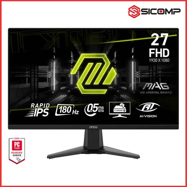 MÀN HÌNH GAMING MSI MAG 275F (27 INCH - FHD- IPS- 180HZ - 0.5MS - PHẲNG)