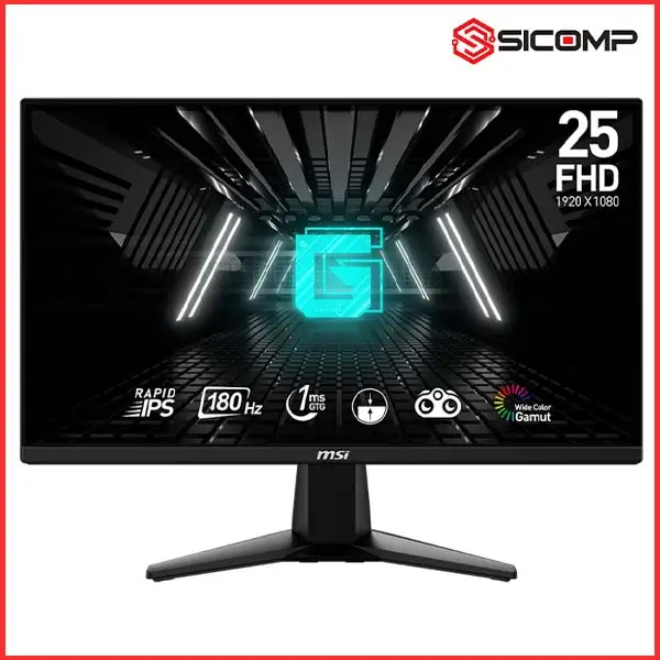 MÀN HÌNH GAMING MSI PRO G255F(25 INCH - FHD- IPS- 180HZ - 1MS - PHẲNG)