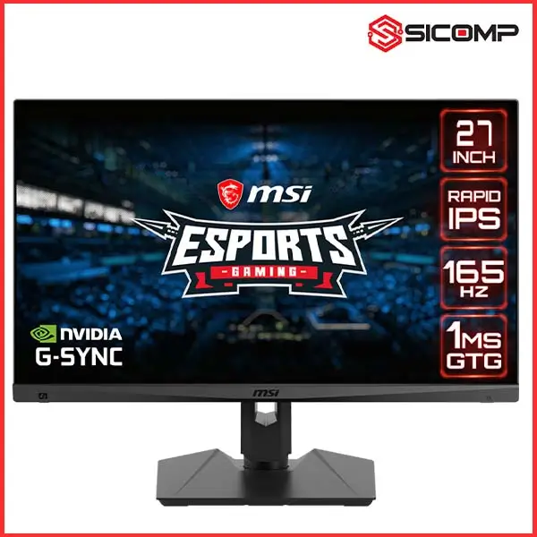 MÀN HÌNH GAMING MSI OPTIX MAG274QRF (27 INCH - 2K- IPS - 165HZ - 1MS - PHẲNG)