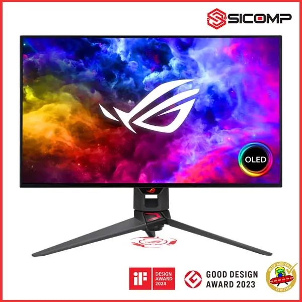MÀN HÌNH ASUS ROG SWIFT PG27AQDM (27 INCH - 2K- OLED- 240HZ - 0.03MS - PHẲNG)