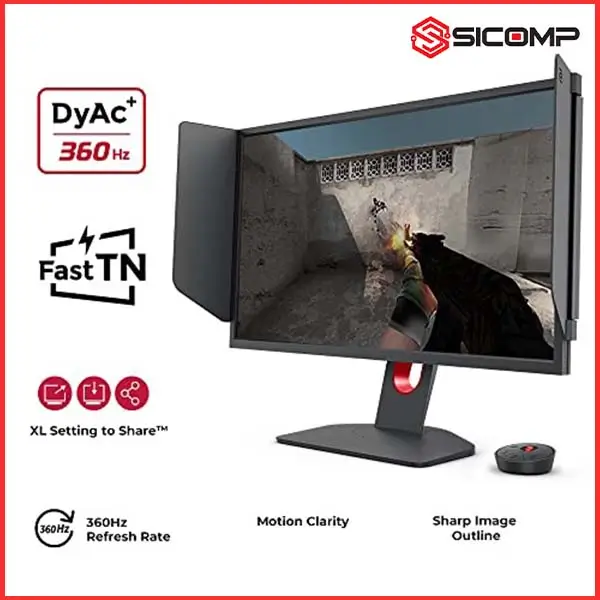 MÀN HÌNH GAMING BENQ ZOWIE XL2566K (25 INCH - FHD - TN - 360HZ  - PHẲNG)