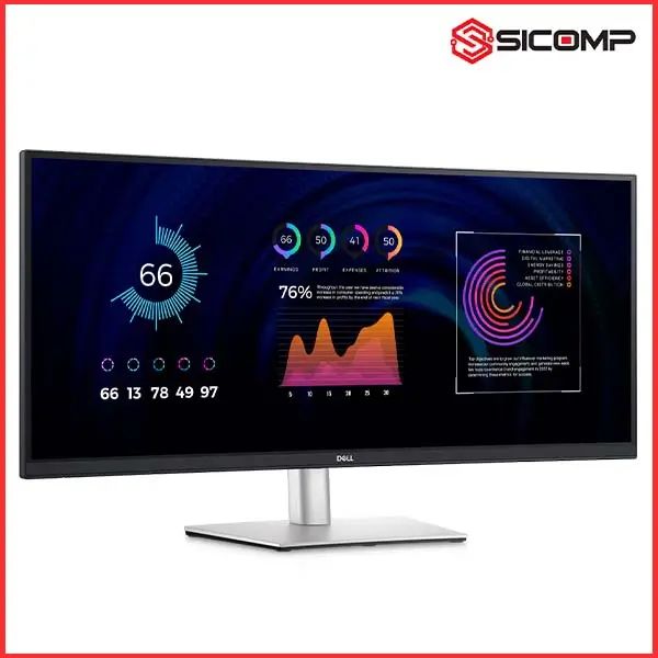 MÀN HÌNH DELL CURVED P3424WE (34 INCH - WQHD - IPS - 60HZ - 5MS - CONG)