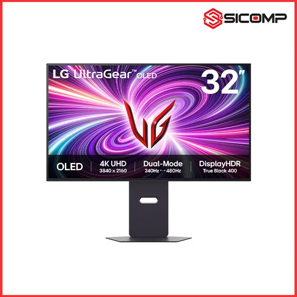 MÀN HÌNH GAMING LG ULTRAGEAR OLED 32GS95UV-B (32 INCH - 4K - OLED - 240HZ/ 480HZ - 0.03MS - PHẲNG)