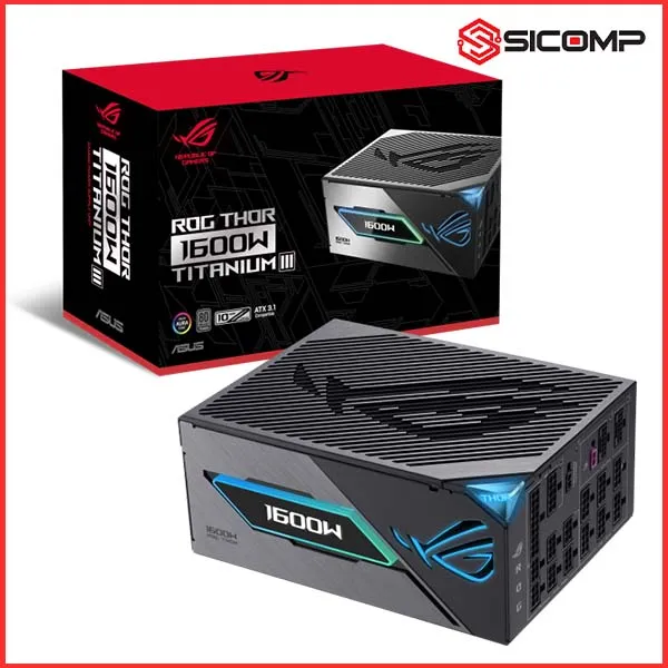 NGUỒN ASUS ROG THOR 1600T3 - 1600W - 80 PLUS TITANIUM