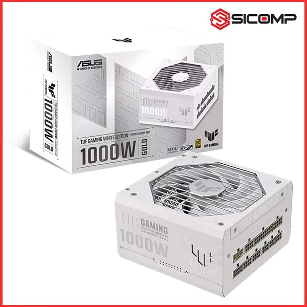 NGUỒN ASUS TUF GAMING 1000G WHITE (ATX3.0/PCIE 5.0/FULL MODULAR/MÀU TRẮNG)