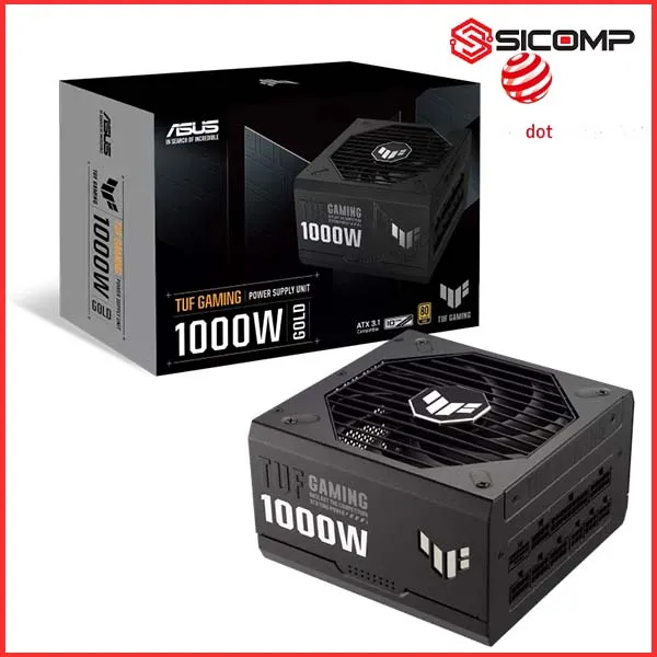 NGUỒN ASUS TUF GAMING 1000G (ATX3.0/PCIE 5.0/FULL MODULAR/MÀU ĐEN)