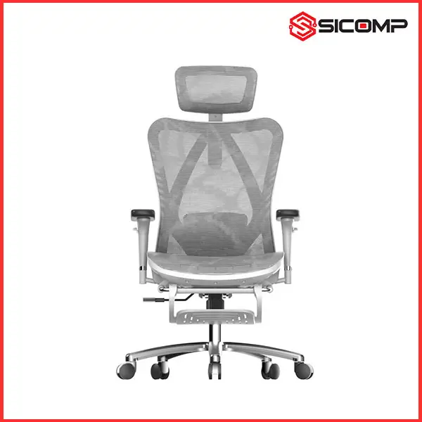 GHẾ CÔNG THÁI HỌC SIHOO M57B-N102 (KHUNG XÁM, LƯỚI XÁM)