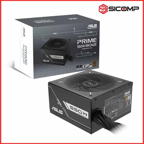 NGUỒN MÁY TÍNH ASUS PRIME GAMING 550W BRONZE -550B (80 PLUS BRONZE, MÀU ĐEN)