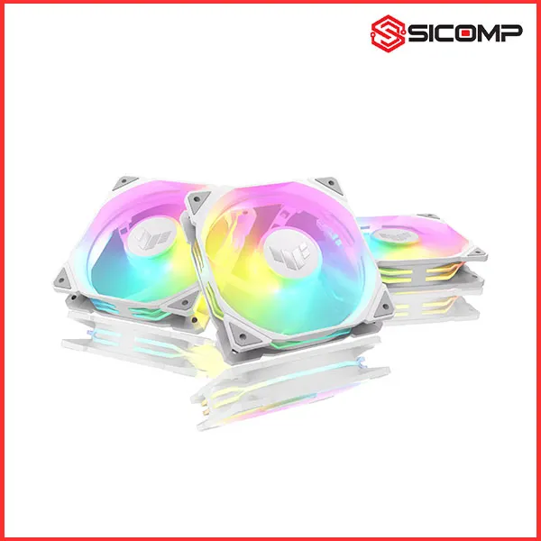 FAN TẢN NHIỆT ASUS TUF GAMING TR120 ARGB FAN - TRIPLE PACK WHITE (PACK 3 FAN ARGB 120MM)