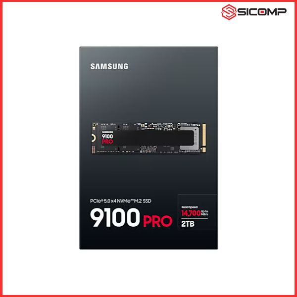 Ổ CỨNG SSD SAMSUNG 9100 PRO 2TB M2 PCIE GEN 5.0 x 4 (ĐỌC: 14.700MB/s; 13.300 MB/s)