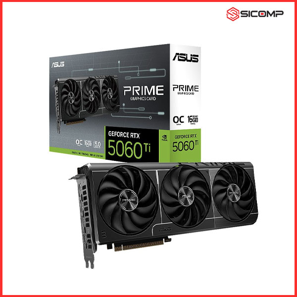 CARD MÀN HÌNH ASUS PRIME GEFORCE RTX 5060 TI 16GB GDDR7 OC EDITION