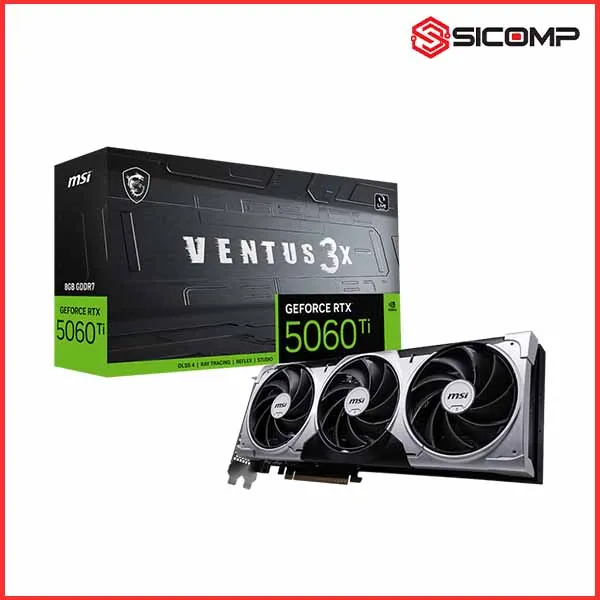 CARD MÀN HÌNH MSI GEFORCE RTX 5060 TI 8G VENTUS 3X