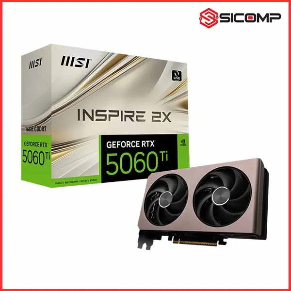CARD MÀN HÌNH MSI GEFORCE RTX 5060 TI 16G INSPIRE 2X