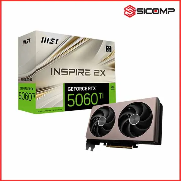 CARD MÀN HÌNH MSI GEFORCE RTX 5060 TI 8G INSPIRE 2X