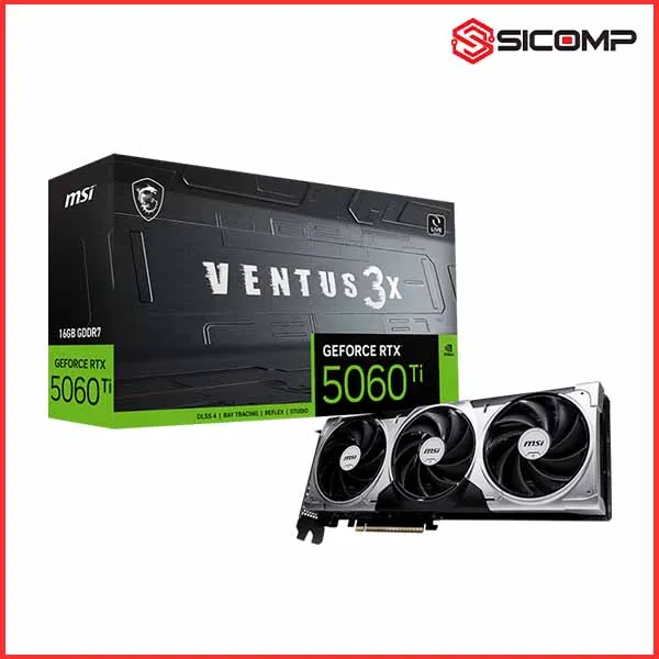CARD MÀN HÌNH MSI GEFORCE RTX 5060 TI 16G VENTUS 3X