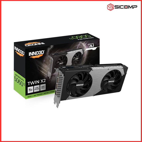 CARD MÀN HÌNH INNO3D GEFORCE RTX 5060 TI 16GB TWIN X2