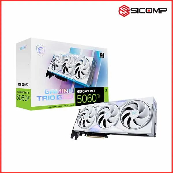 CARD MÀN HÌNH MSI GEFORCE RTX 5060 TI 8G GAMING TRIO WHITE