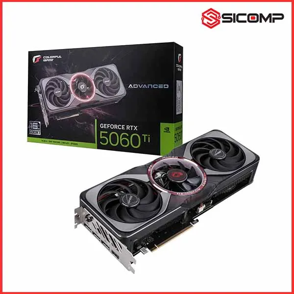 CARD MÀN HÌNH COLORFUL IGAME GEFORCE RTX 5060 TI ADVANCED OC 16GB-V