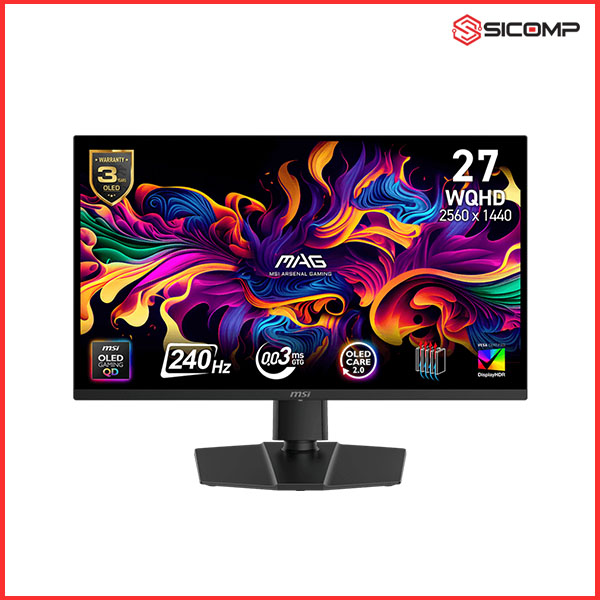 MÀN HÌNH MSI MAG 273QP QD-OLED X24 – 27 INCH ( WQHD QD-OLED | 240HZ | 0.03MS )