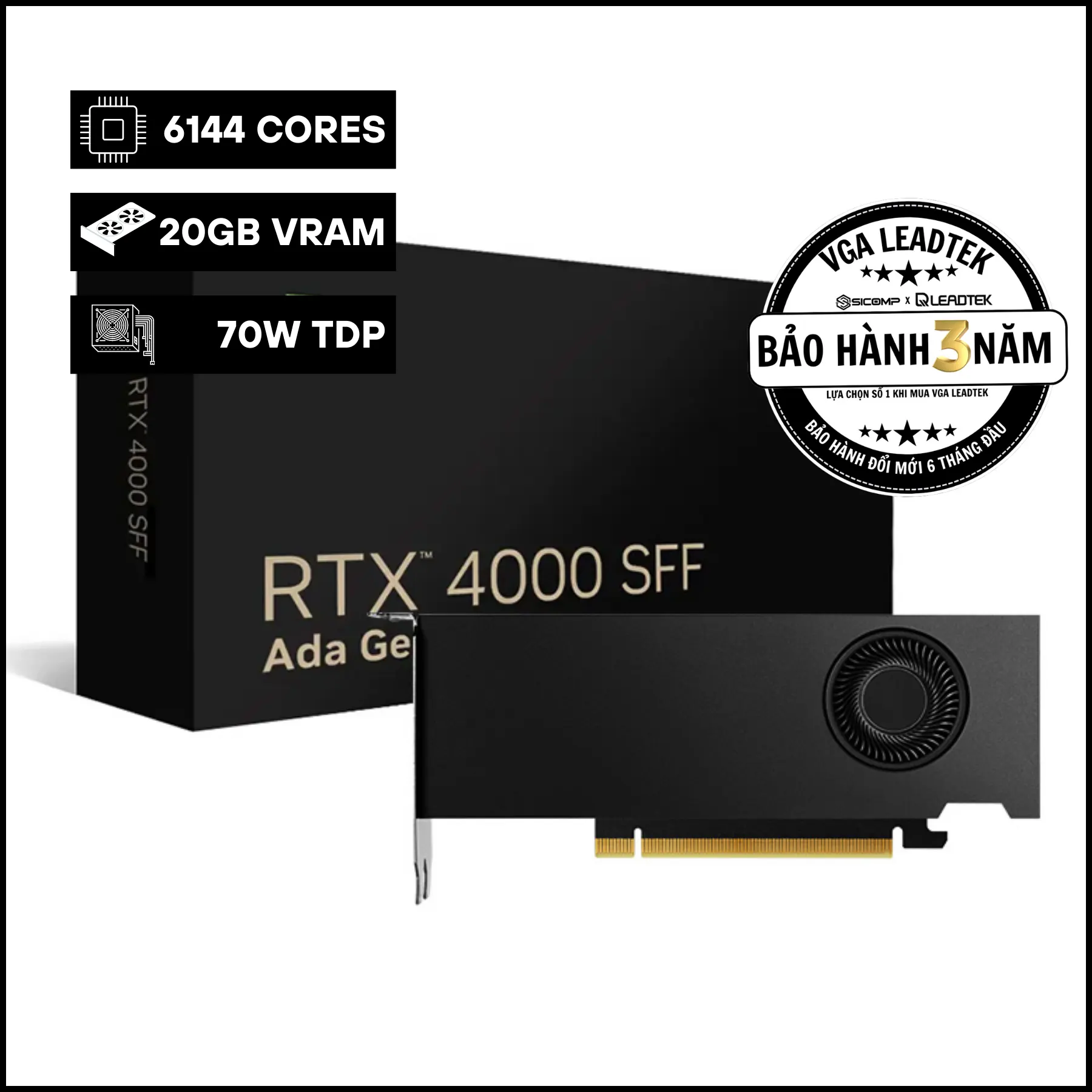 CARD MÀN HÌNH LEADTEK NVIDIA RTX 4000 SFF 20GB ADA GENERATION