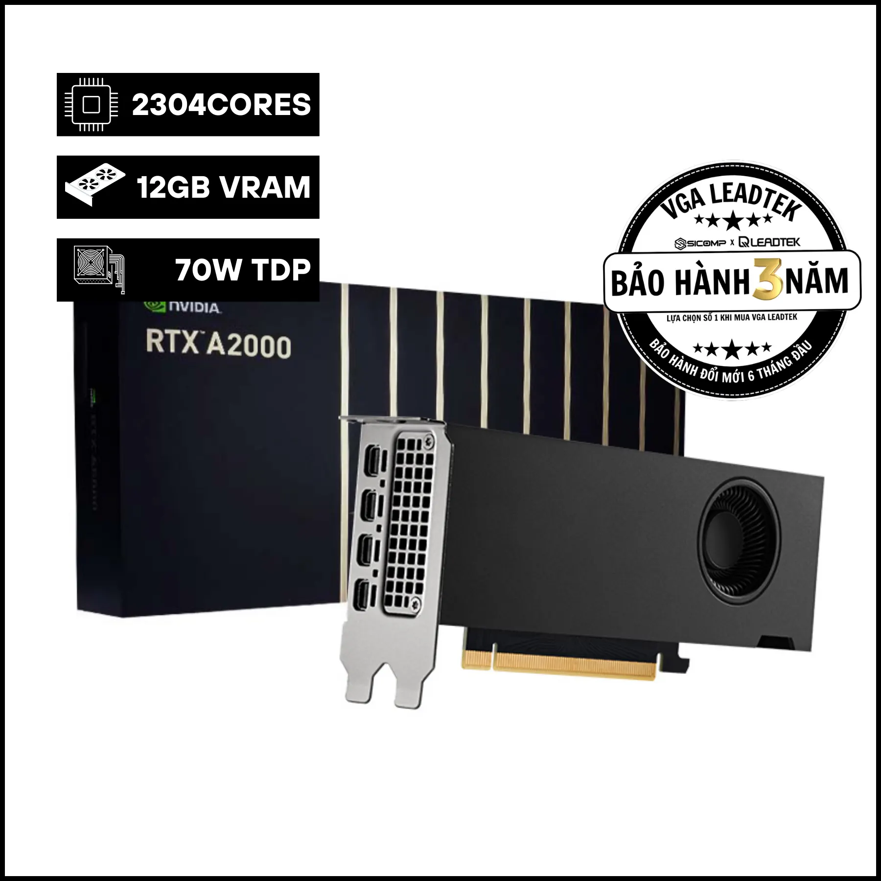 CARD MÀN HÌNH LEADTEK NVIDIA RTX A2000 12GB