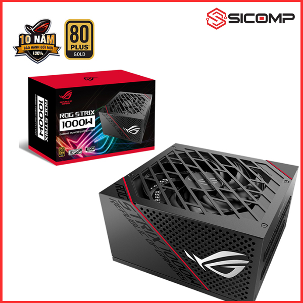 NGUỒN ASUS ROG STRIX 1000W GOLD - 1000W (MÀU ĐEN/80 PLUS GOLD / FULL MODULAR)