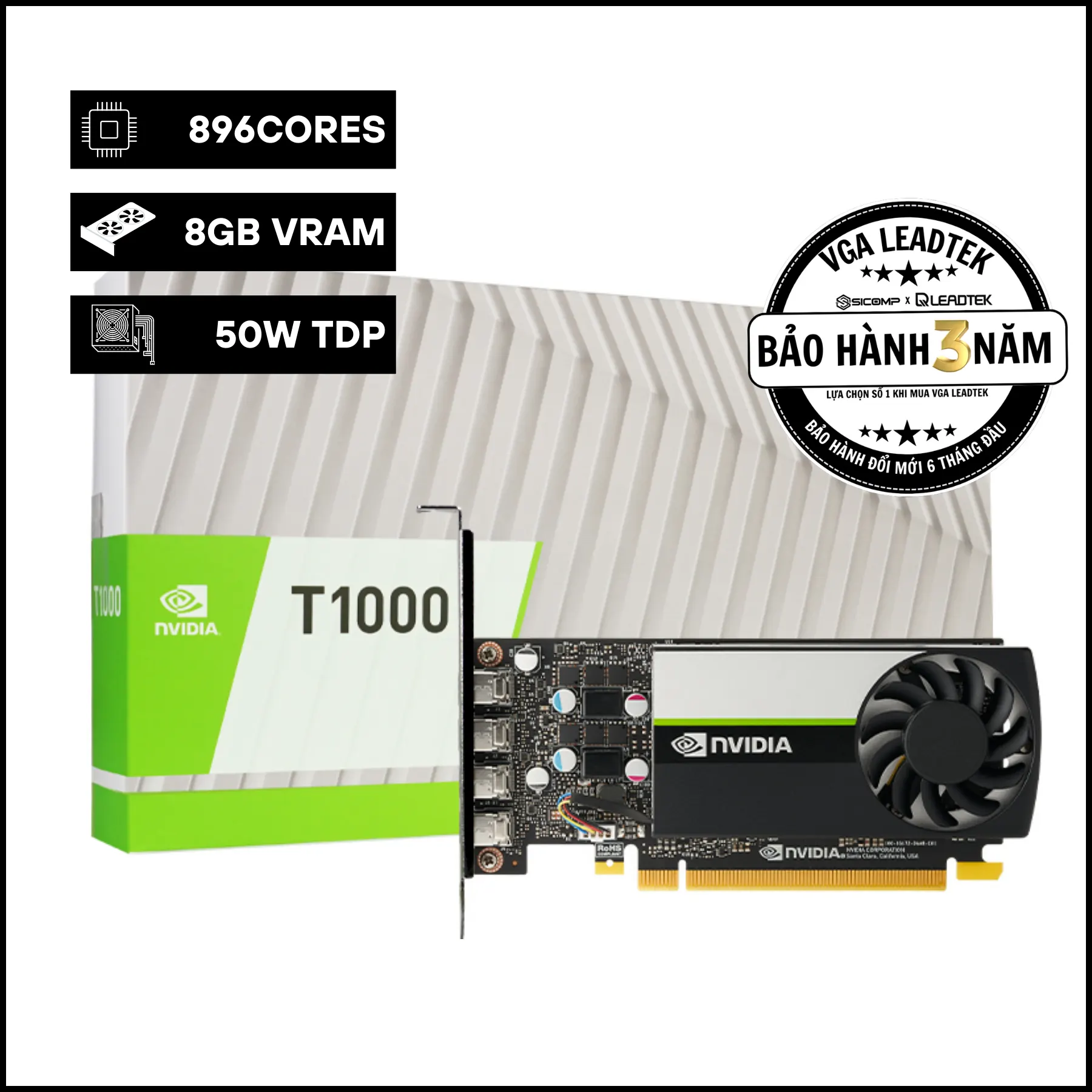 CARD MÀN HÌNH LEADTEK NVIDIA RTX T1000 8G