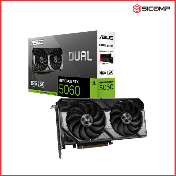 CARD MÀN HÌNH ASUS DUAL GEFORCE RTX 5060 8GB GDDR7
