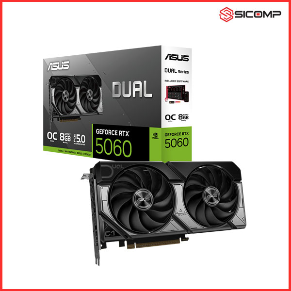CARD MÀN HÌNH ASUS DUAL GEFORCE RTX 5060 8GB GDDR7 OC EDITION