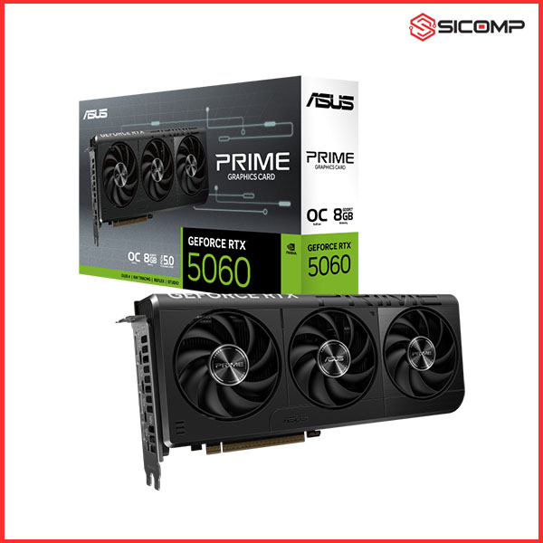 CARD MÀN HÌNH ASUS PRIME GEFORCE RTX 5060 8GB GDDR7 OC EDITION