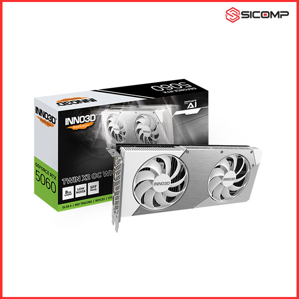 CARD MÀN HÌNH INNO3D GEFORCE RTX 5060 TWIN X2 OC WHITE