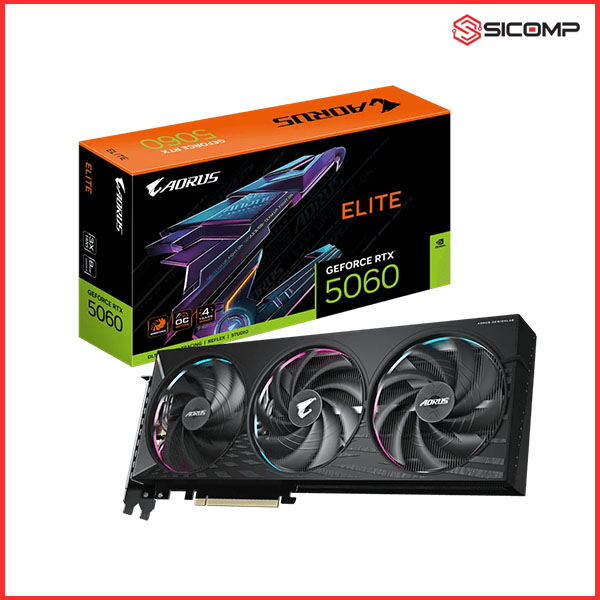 CARD MÀN HÌNH GIGABYTE AORUS GEFORCE RTX 5060 ELITE 8G