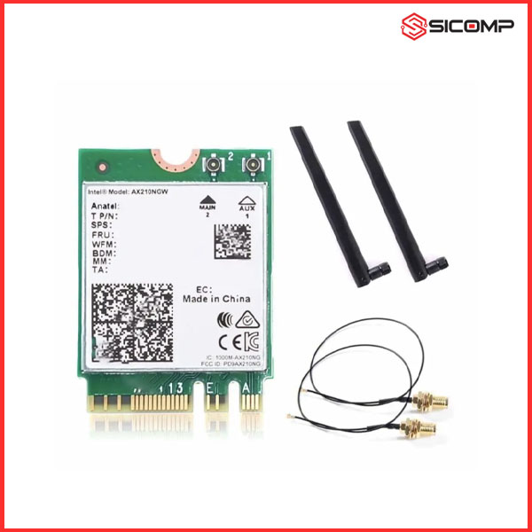 CARD MẠNG INTEL WIFI 6E AX210 CARD-AX210-BULK