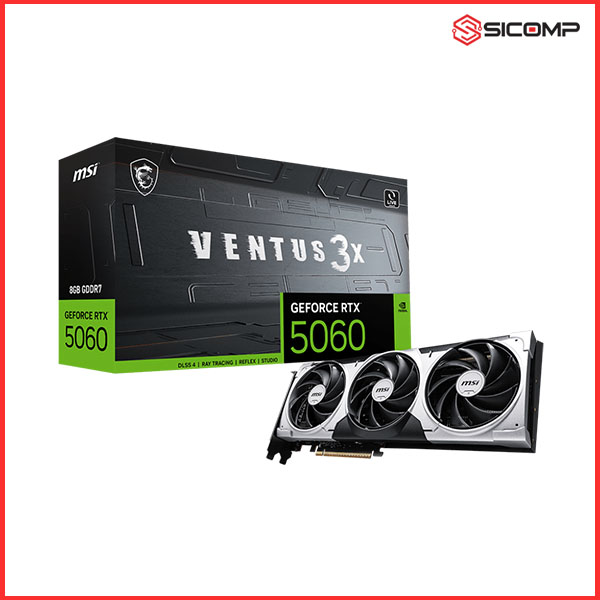 CARD MÀN HÌNH MSI GEFORCE RTX 5060 8G VENTUS 3X