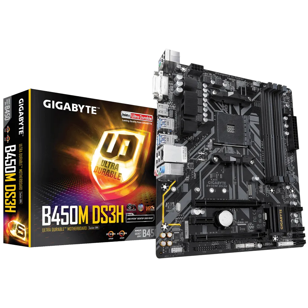 MAINBOARD GIGABYTE B450M DS3H V3