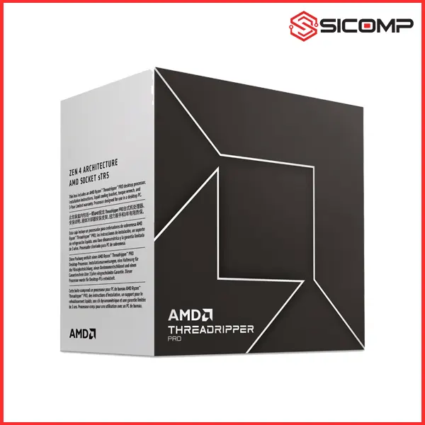 CPU AMD RYZEN THREADRIPPER PRO 7995WX ( 2.5GHZ UP TO 5.1GHZ, 96 CORES 192 THREADS, TDP 350W, SOCKET STR5)
