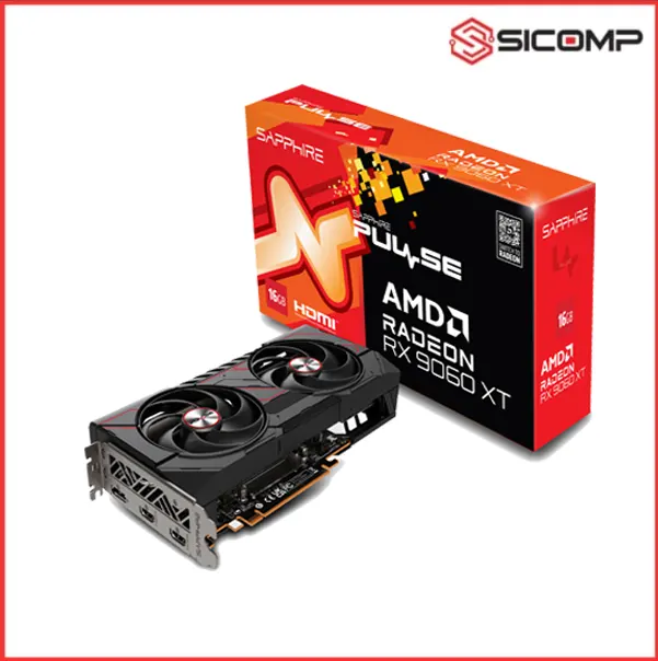 CARD MÀN HÌNH SAPPHIRE PULSE AMD Radeon™ RX 9060 XT GAMING OC 16GB