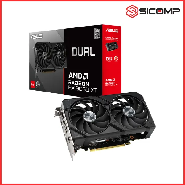 CARD MÀN HÌNH ASUS DUAL RADEON RX 9060 XT 8GB
