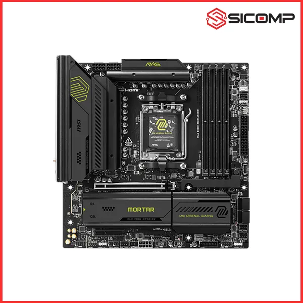MAINBOARD MSI MAG B850M MORTAR WIFI 7 BOX CARTON