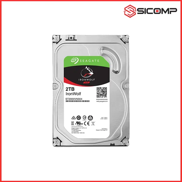 Ổ CỨNG HDD SEAGATE IRONWOLF 2TB 3.5 INCH, 5400RPM, SATA3, 256MB CACHE