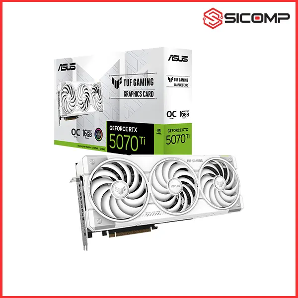 CARD MÀN HÌNH ASUS TUF GEFORCE RTX 5070TI 16GB GDDR7 WHITE OC EDITION