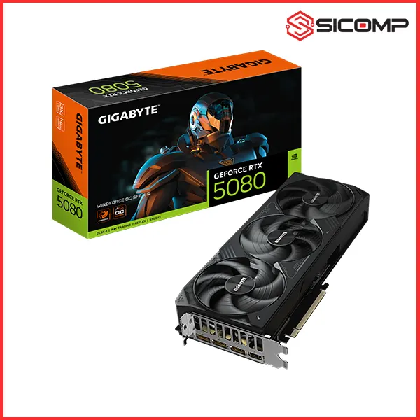 CARD MÀN HÌNH GIGABYTE RTX 5080 WINDFORCE OC SFF 16G (GV-N5080WF3OC-16GD)