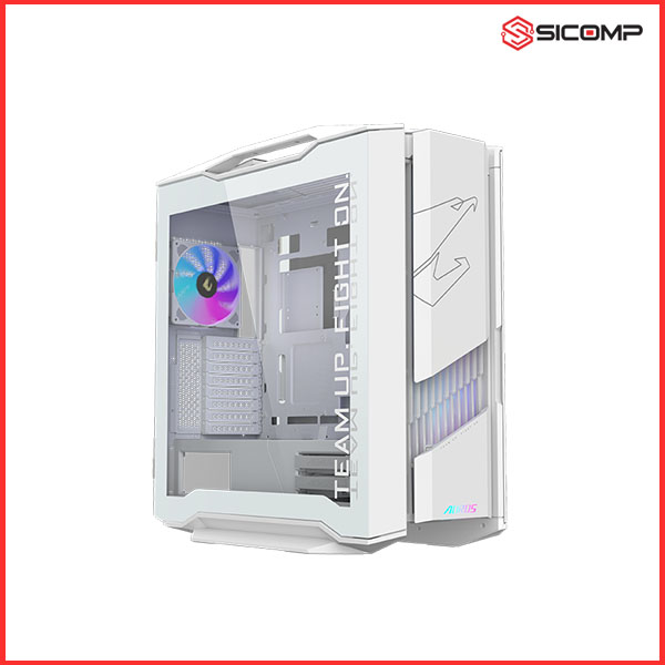 VỎ CASE GIGABYTE AORUS C601 GLASS WHITE