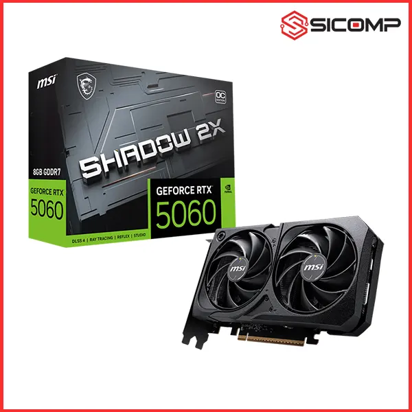 CARD MÀN HÌNH MSI GEFORCE RTX 5060 8G SHADOW 2X OC