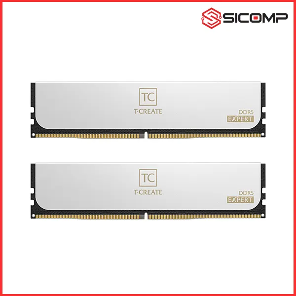 RAM (EXPO/ XMP 3.0) TEAMGROUP T-CREATE EXPERT DDR5 WHITE 32GB 6400MHZ (2x16GB) CTCWD532G6400HC40BDC01