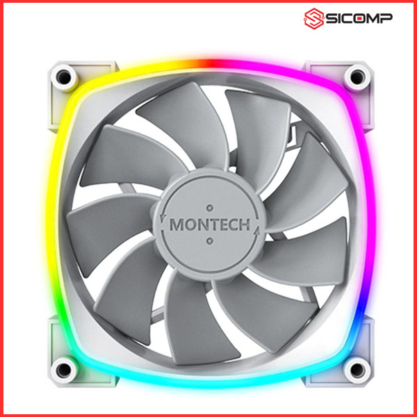 FAN CASE TẢN NHIỆT MONTECH AX 140 PWM WHITE (MÀU TRẮNG/QUẠT HÚT)