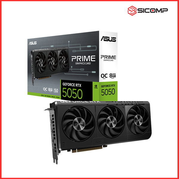 CARD MÀN HÌNH ASUS PRIME GEFORCE RTX 5050 8GB GDDR6 OC EDITION