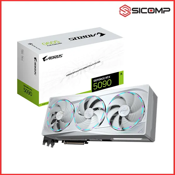 CARD MÀN HÌNH GIGABYTE AORUS GEFORCE RTX 5090 STEALTH ICE 32G